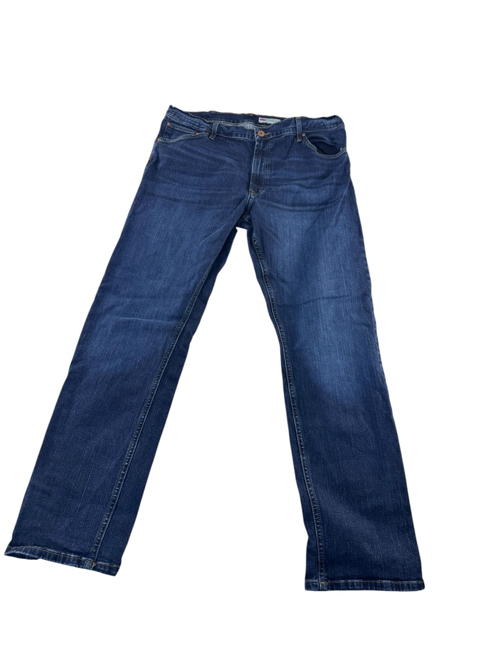 Wrangler Men's Dark Blue Straight Jeans